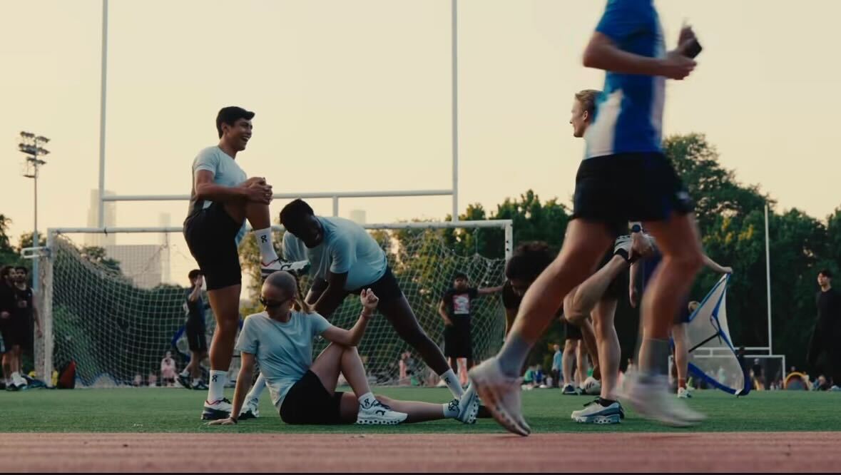 Professional running photoshoot
